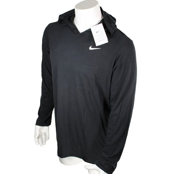 Nike Other - Nike Dri-FIT Hoodie Men's Medium Black Lightweight Pullover Activewear SportNWT